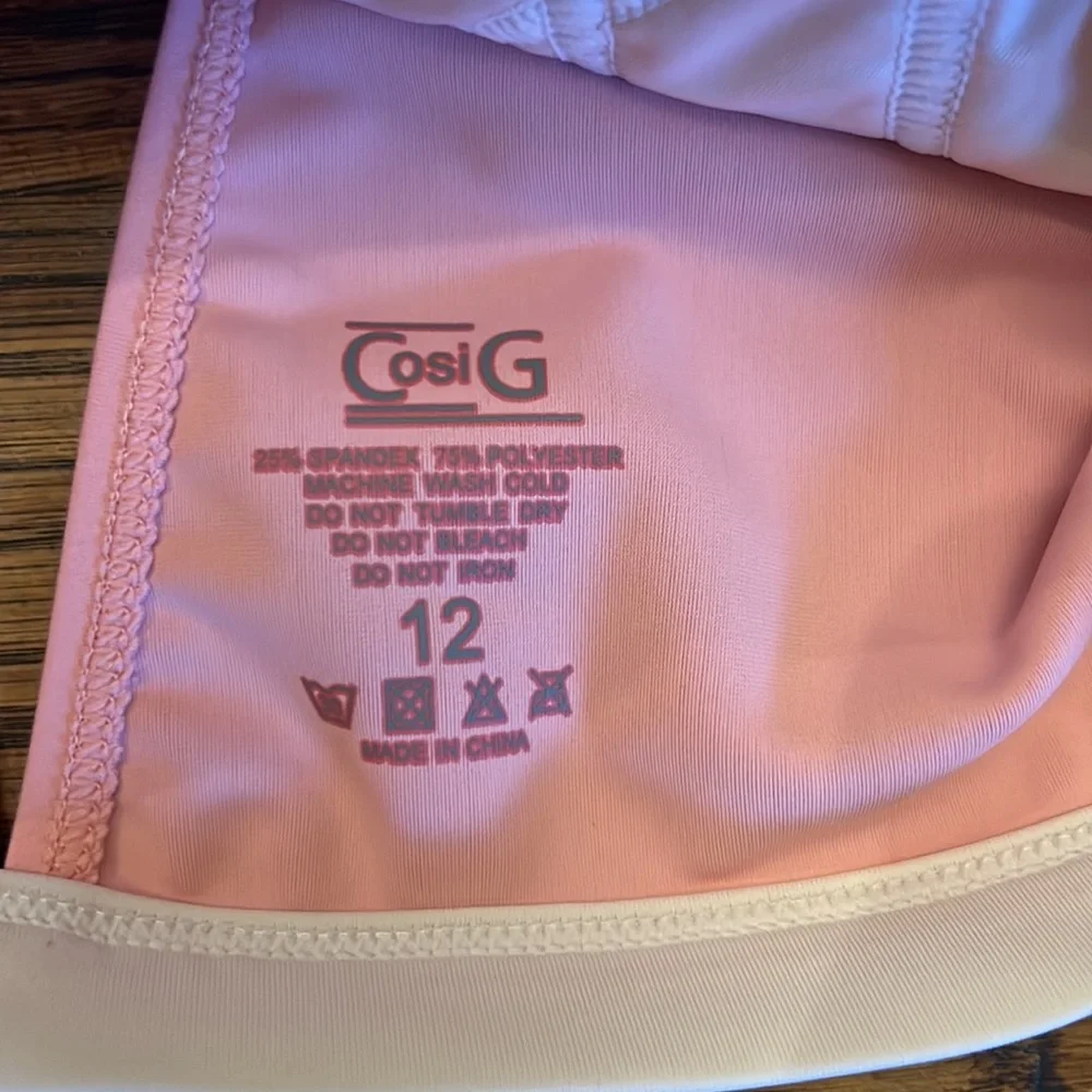 CosiG Kids Pink Dance Halter Top with White Trim
